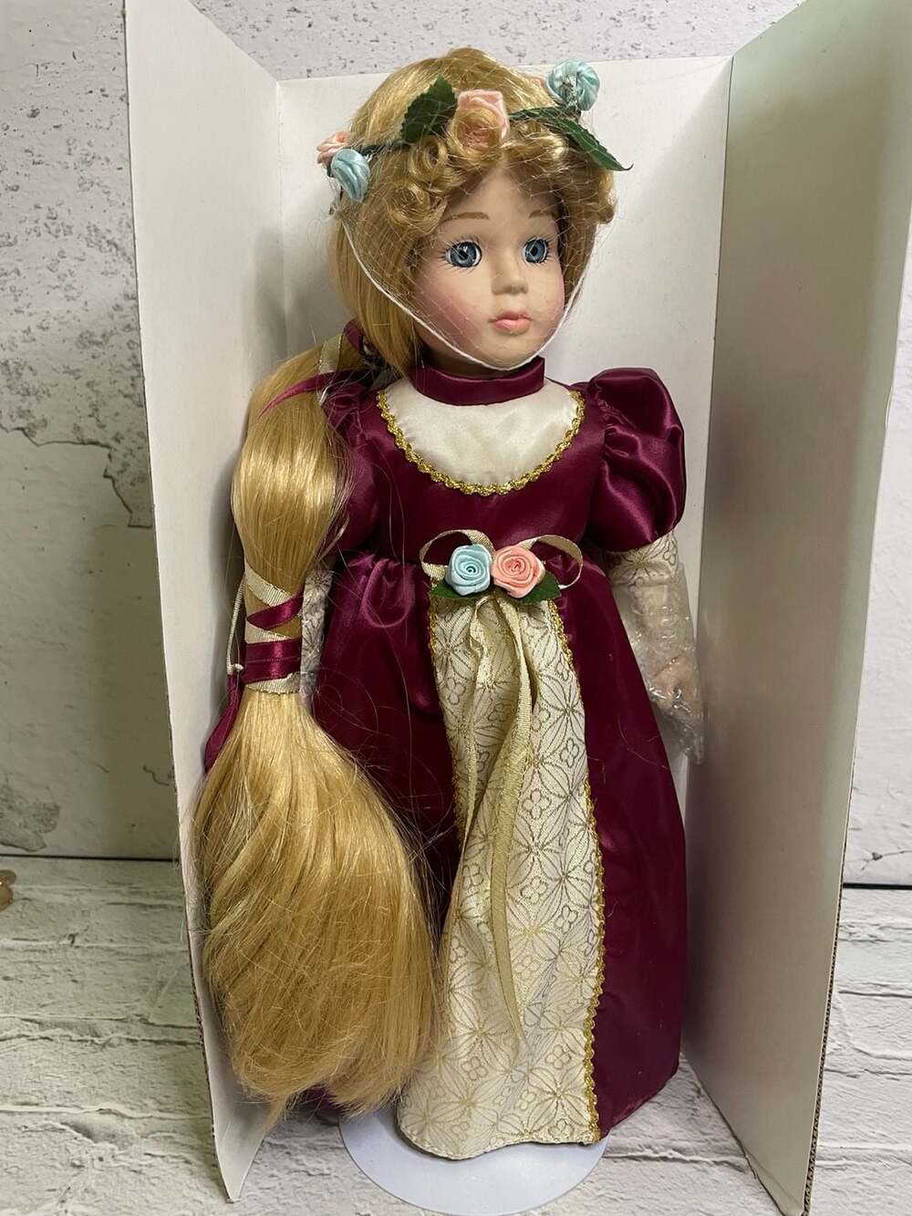 Carol Gordon Story Book Rapunzel Porcelain Collector Doll in Box